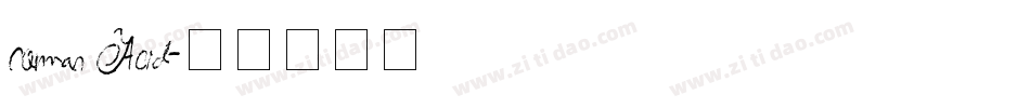Roman Acid字体转换